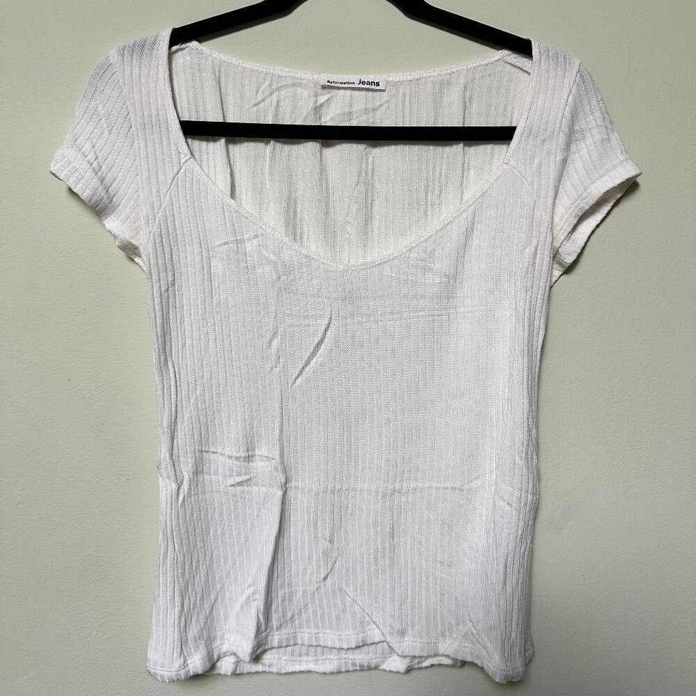 Reformation Top Size Small in Ivory